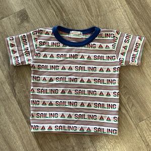 Vintage Health-Tex Sailing Monogram Tshirt